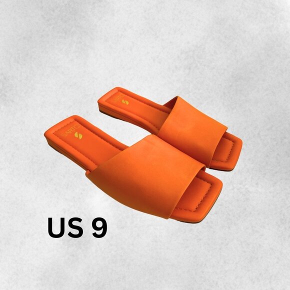 SARTO By Franco Sarto Shoes - Franco Sarto Bordo Slippers in Orange Leather